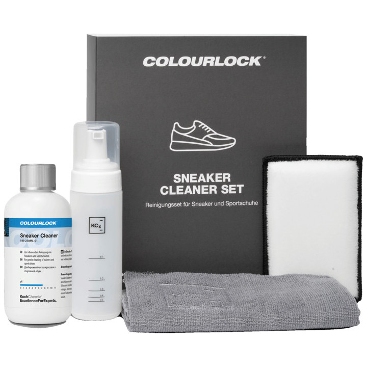 COLOURLOCK Sneaker Cleaner Set — sporta apavu tīrīšanas komplekts, 250 ml, 1 komplekts