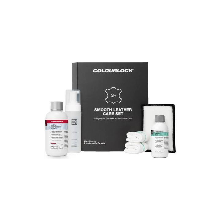 COLOURLOCK Smooth Leather Care Set — набор для ухода за гладкой кожей, 100 мл + 250 мл