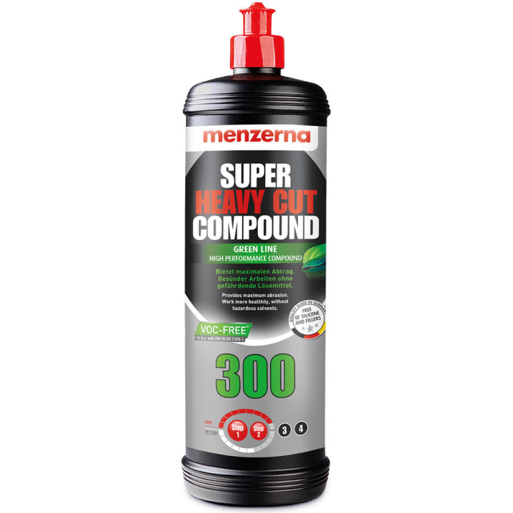 Menzerna Super Heavy Cut Compound 300 GREEN LINE — pulēšanas pasta, 1 l