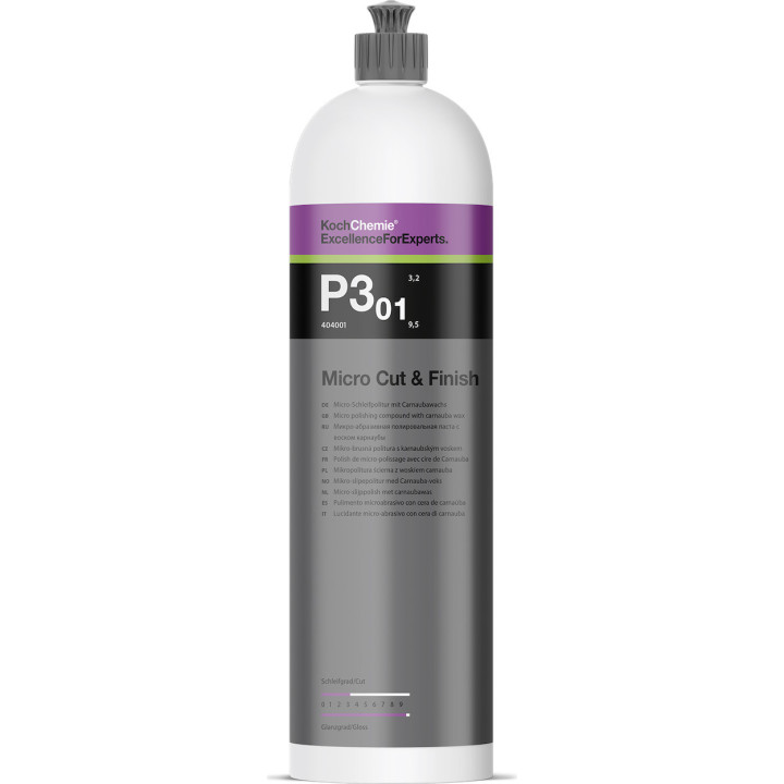 Koch-Chemie Micro Cut & Finish P3.01 — apdares pulēšanas pasta, 1 l — 1 l