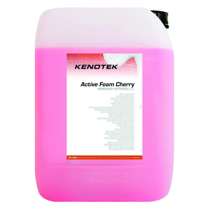 Kenotek ACTIVE FOAM CHERRY — кислотно-активированный высокопенный автошампунь с ароматом вишни, 20 л
