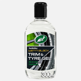 Turtle Wax Wet'n Black Trim & Tyre Gel — rehvi- ja plastihooldus, 300 ml
