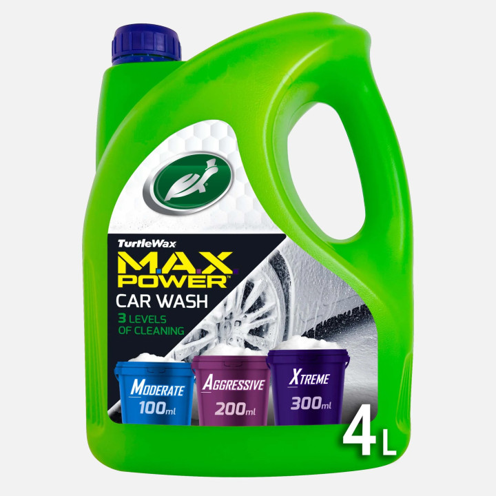 Turtle Wax Max Power Car Wash — autošampūns, 4 l