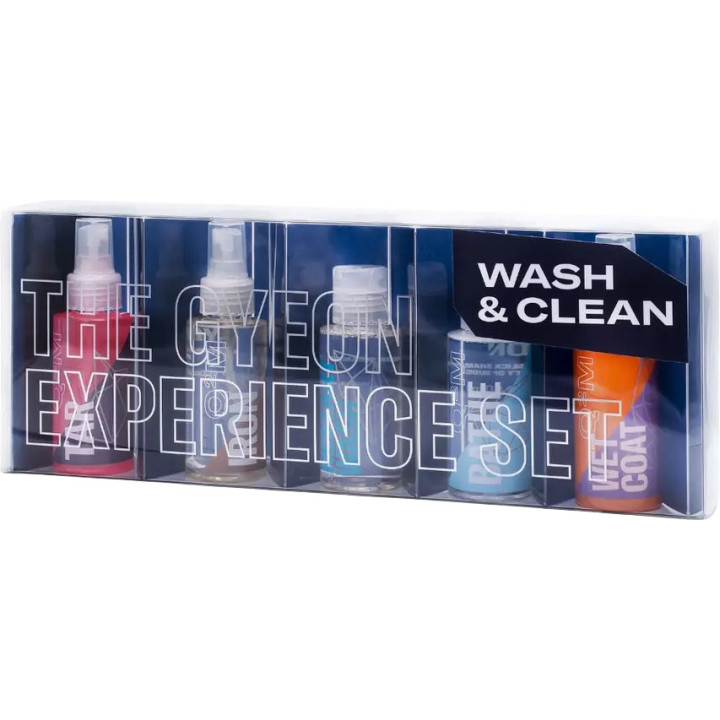 GYEON Q²M Wash&Clean Set — auto mazgāšanas izmēģinājuma komplekts, 9 × 80 ml