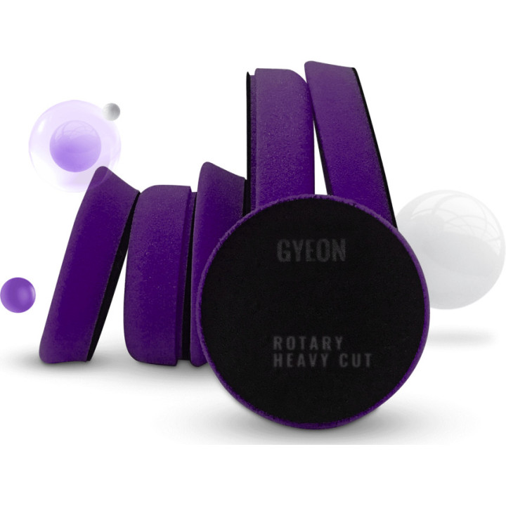 GYEON Q²M Eccentric Heavy Cut — heavy-cut polishing pad, 80 mm, 2 pcs