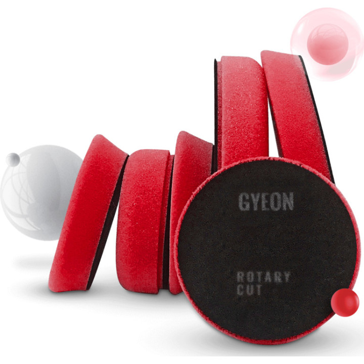 GYEON Q²M Eccentric Cut — stiprios korekcijos poliravimo padas, 80 mm, 2 vnt.
