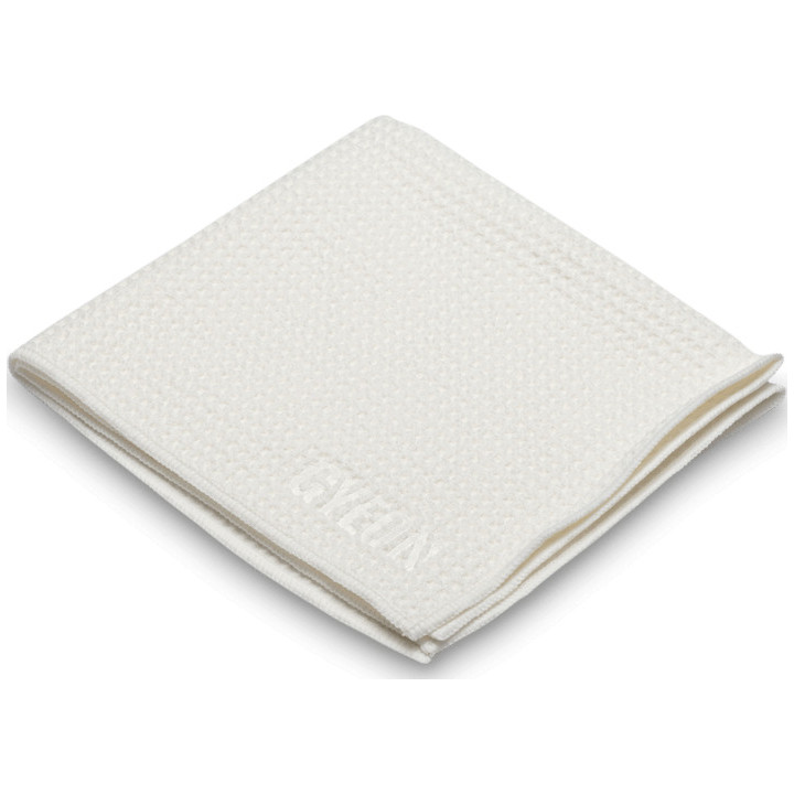 GYEON Q²M InteriorWipe EVO — interior detailing cloth 40×40 cm / LeatherWipe + InteriorWipe ×2 + GlassWipe, 4 pcs