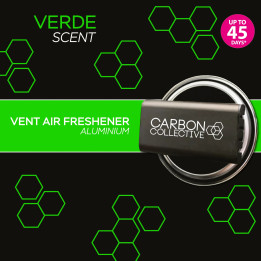 Carbon Collective Aluminium Vent Air Freshener — Verde turētāja komplekts