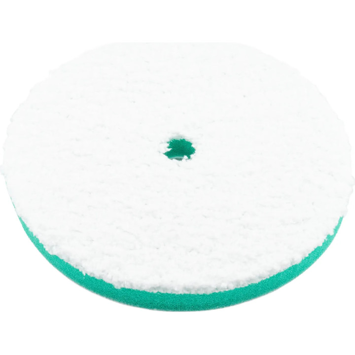 Carbon Collective HEX Microfibre Polishing Pad — 5 in / 125 mm, Compound 1 Green