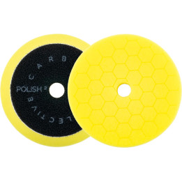 Carbon Collective HEX putu pulēšanas disks — 3 collas / 80 mm, Compound 2, dzeltens