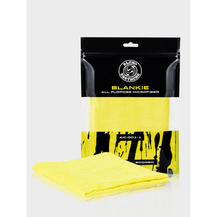 Blend Brothers BLANKIE Yellow — универсальная микрофибра для салона, 40 × 40 см, 300 GSM, 1 шт.
