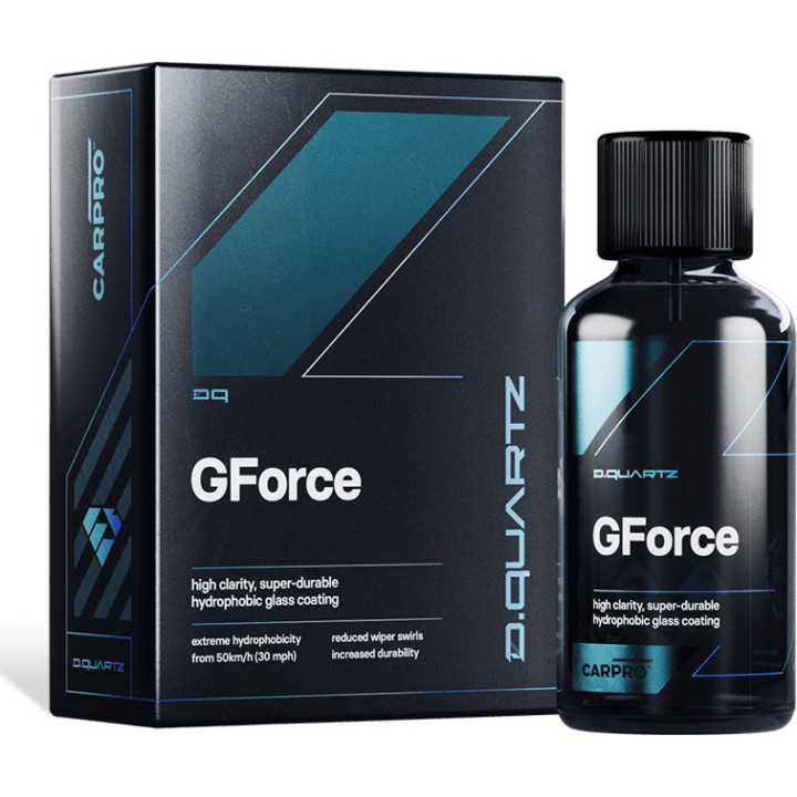 CARPRO DQUARTZ GForce — гидрофобное покрытие для стёкол, 50 мл