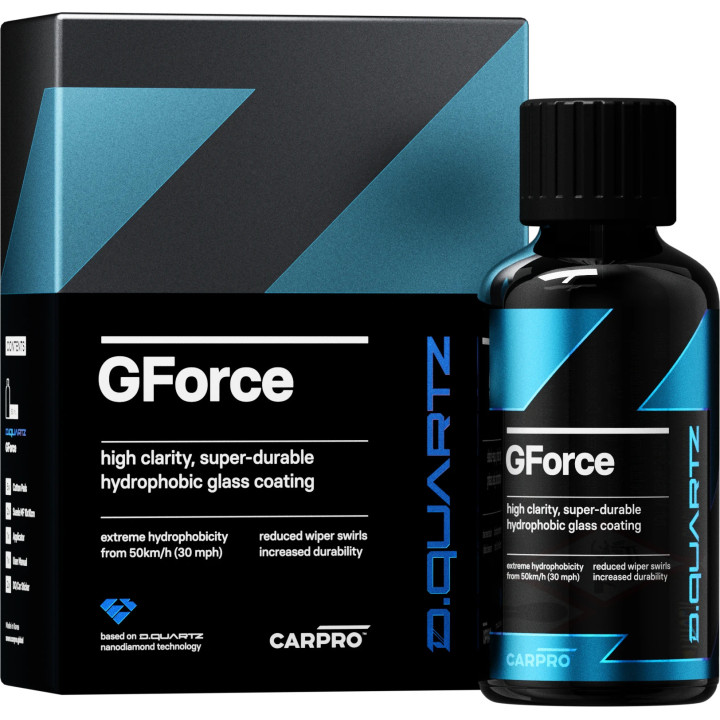 CARPRO DQUARTZ GForce hüdrofoobse klaasikaitse komplekt — 10 ml