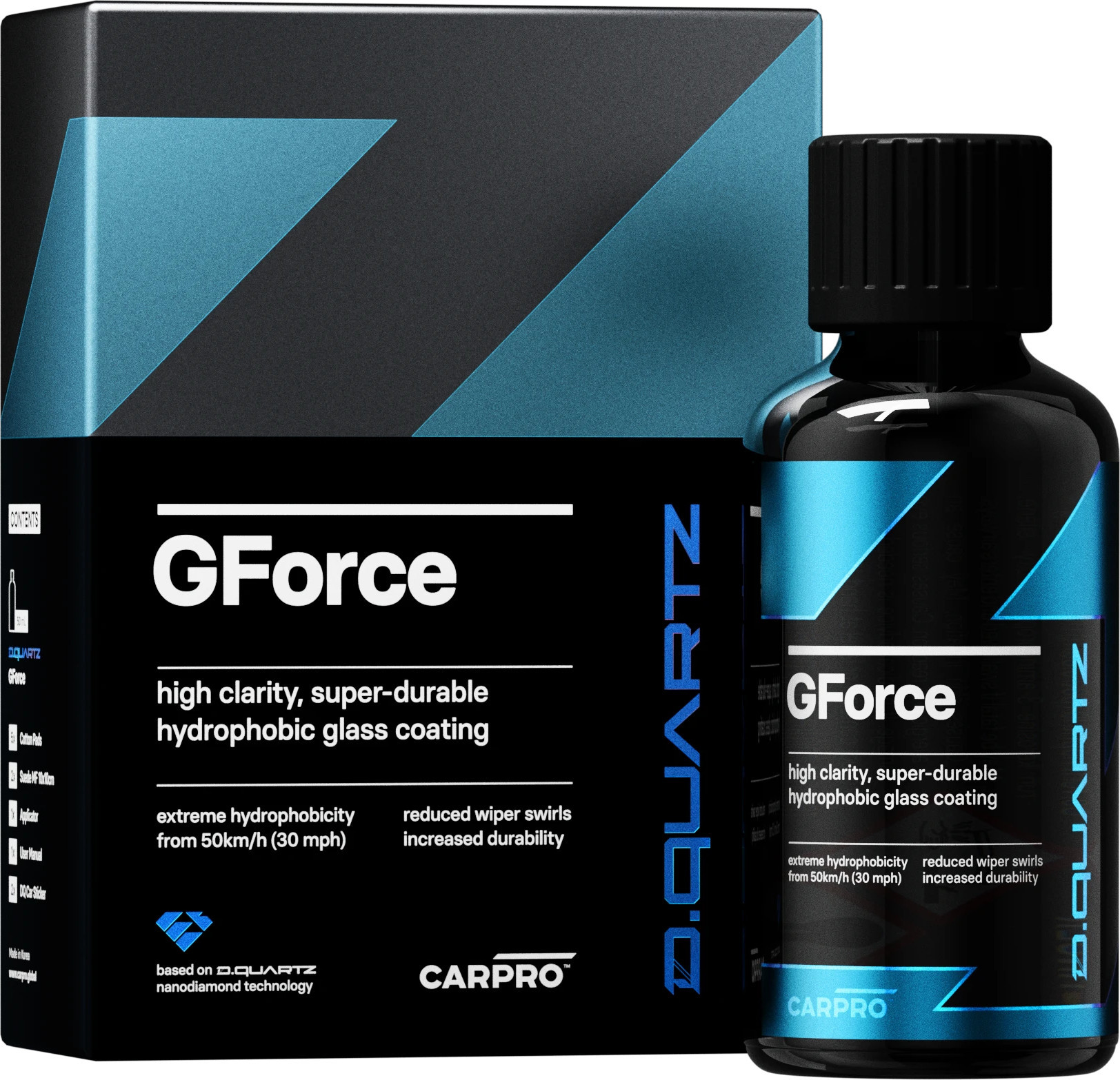 CARPRO DQUARTZ GForce hidrofoba stikla pārklājuma