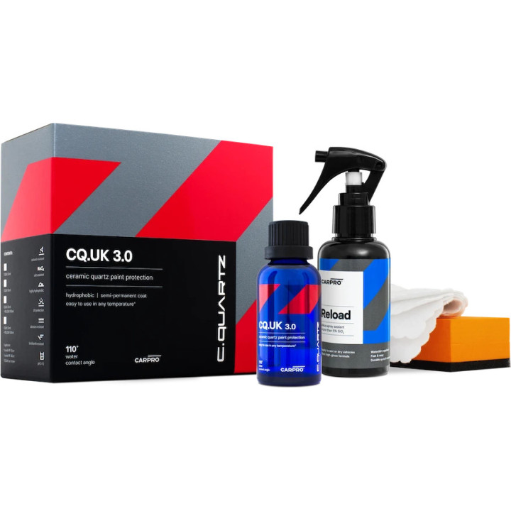 CARPRO CQUARTZ UK 3.0 keraminės dangos rinkinys su Reload 2.0 — 50 ml + 100 ml