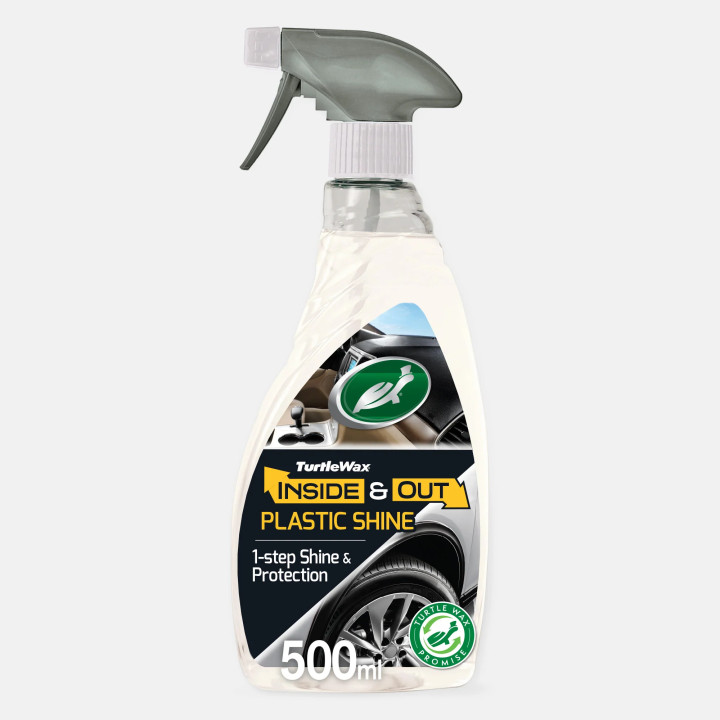 Turtle Wax Inside & Out Plastic Shine — salona un ārējās plastmasas kopšana, 500 ml