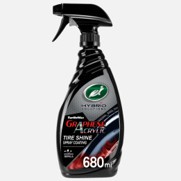 Turtle Wax Hybrid Solutions Graphene Acrylic Tyre Shine Spray Coating — rehvi läikekiht, 680 ml