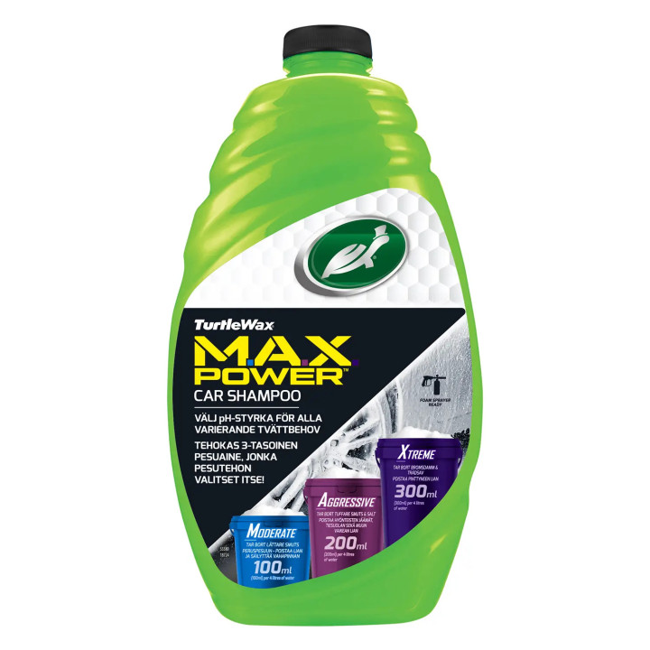Turtle Wax Max Power Car Wash Shampoo — autošampoon, 1.42 L
