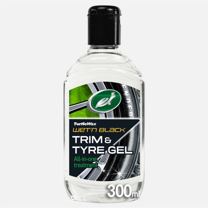 Turtle Wax Wet’n Black Trim & Tyre Gel — liistude ja rehvide geel, 300 ml