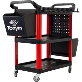 Tonyin TT38 Detailing Cart Premium Heavy Duty — tvirtas vežimėlis detaliojo valymo darbams