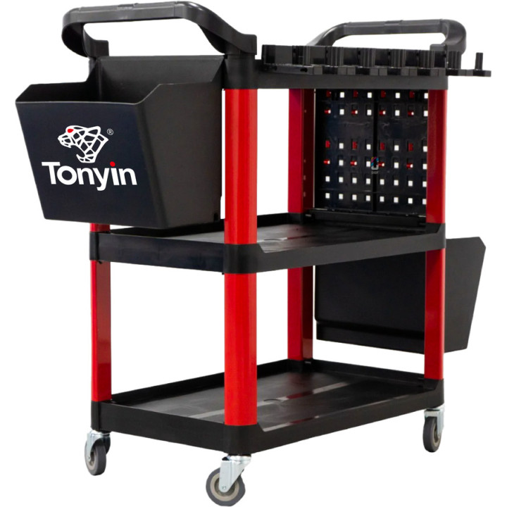 Tonyin TT38 Detailing Cart Premium Heavy Duty — vastupidav ratastel detailimistööde käru