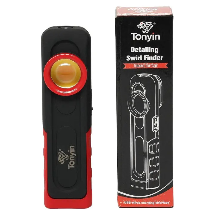 Tonyin TT01B — uzlādējams krāsojuma pārbaudes lukturis, līdz 500 lm