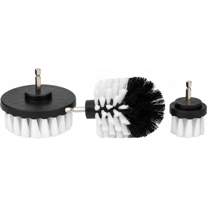 Tonyin TT17A Drill Brush Set — trellile kinnitatavad puhastusharjad, 3 tk