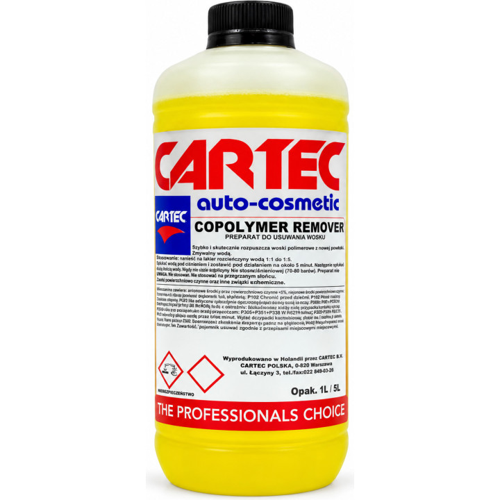 Cartec Copolymer remover 1L — valiklis, 1 l