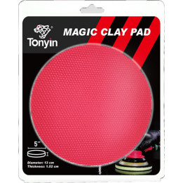 Tonyin TB05A Magic Clay Pad — saviketas auto värvkatte puhastamiseks, 5″ / Ø130 mm