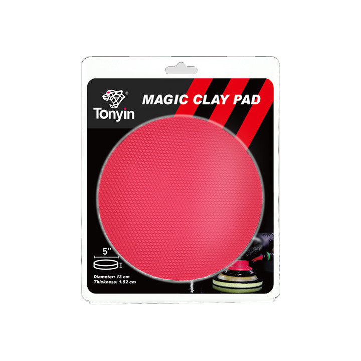Tonyin TB05A Magic Clay Pad — saviketas auto värvkatte puhastamiseks, 5″ / Ø130 mm