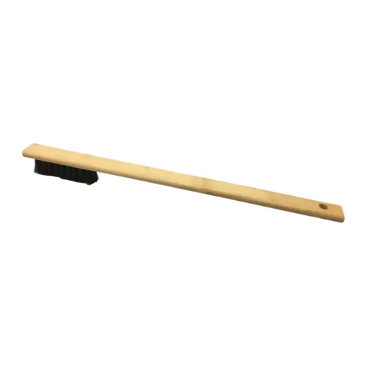 Tonyin TT14 Wheel-Cleaning Brush — curved bamboo handle
