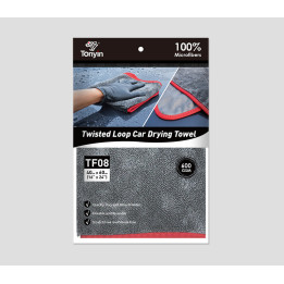 Tonyin twisted-loop car drying towel — 40 × 60 cm, 600 gsm