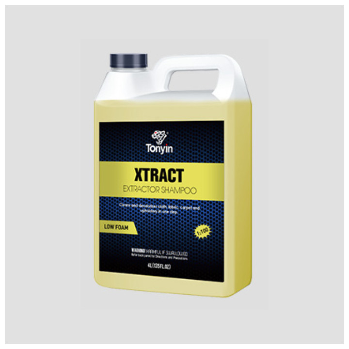 Tonyin Xtract Extractor Shampoo — vähese vahuga tekstiili- ja vaibašampoon, 4 l (1:100)