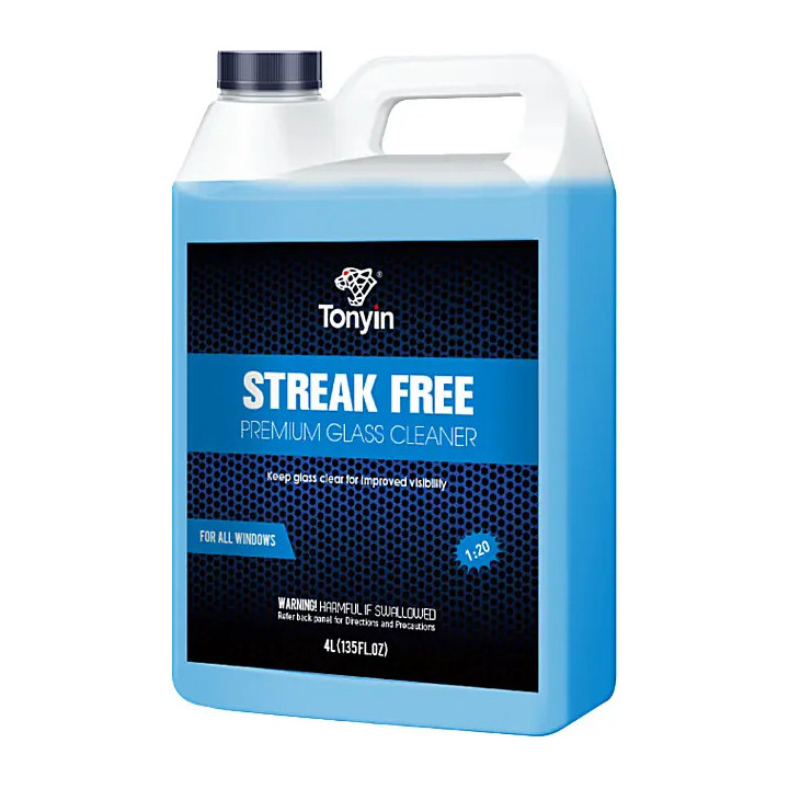 Tonyin Streak Free Premium Glass Cleaner — очиститель стёкол, 4 л