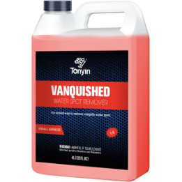 Tonyin Vanquished Water Spot Remover — veeplekieemaldaja autovärvile, klaasile ja metallile, 4 L
