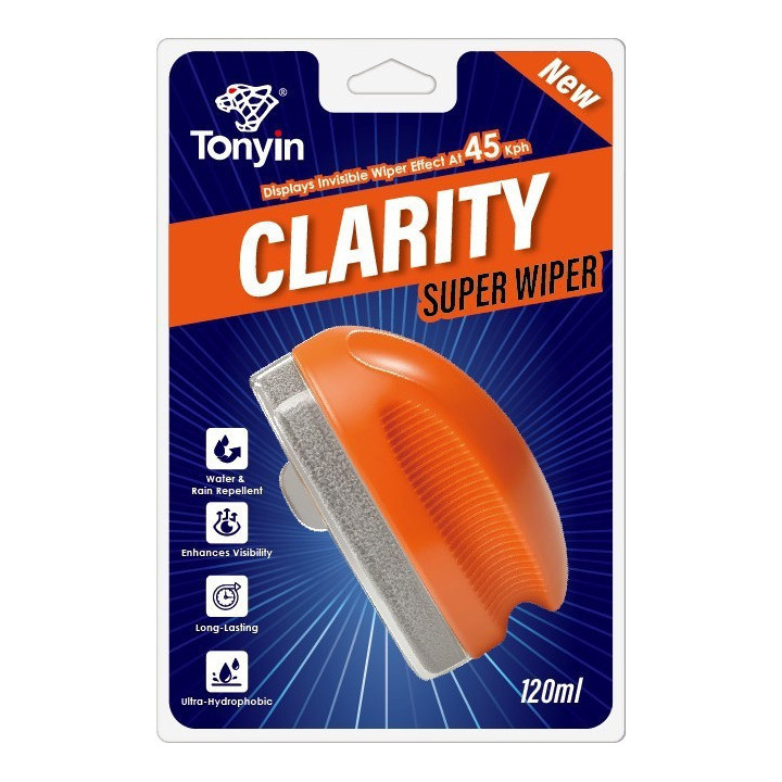 Tonyin Clarity Super Wiper — гидрофобное покрытие для стёкол с аппликатором, 120 мл