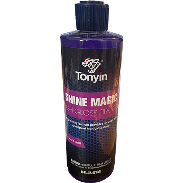 Tonyin Shine Magic High Gloss Tire Gel — tirpiklio pagrindo padangų gelis, 473 ml