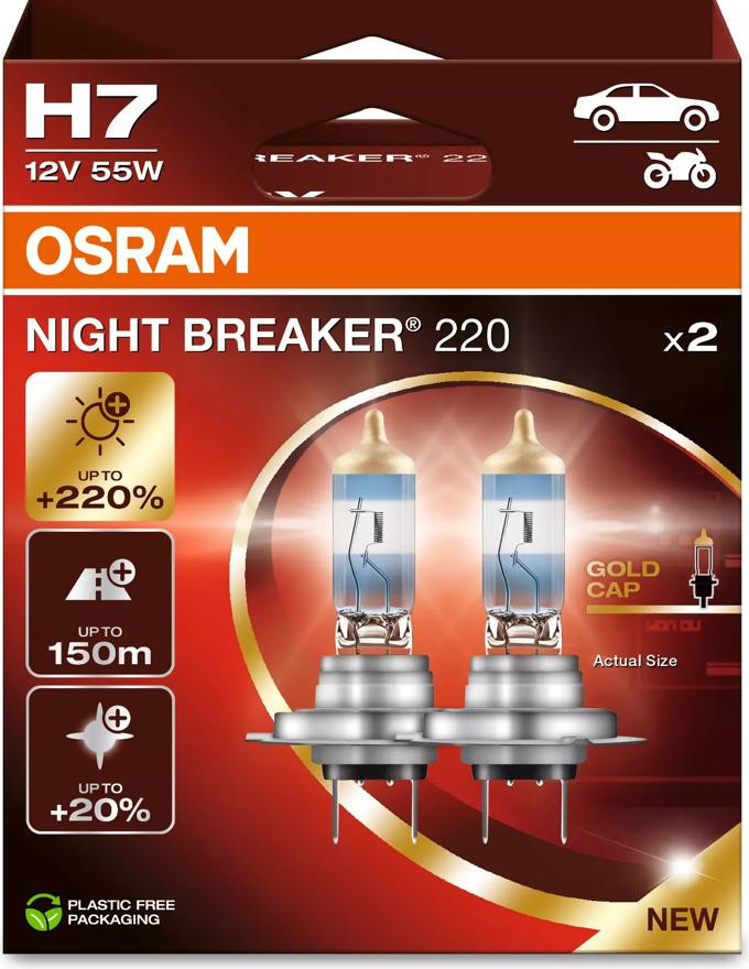 OSRAM NIGHT BREAKER 220 H7 —