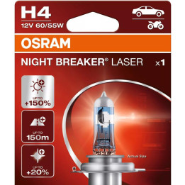 OSRAM NIGHT BREAKER LASER H4 — галогенная лампа головного света, 1 шт.