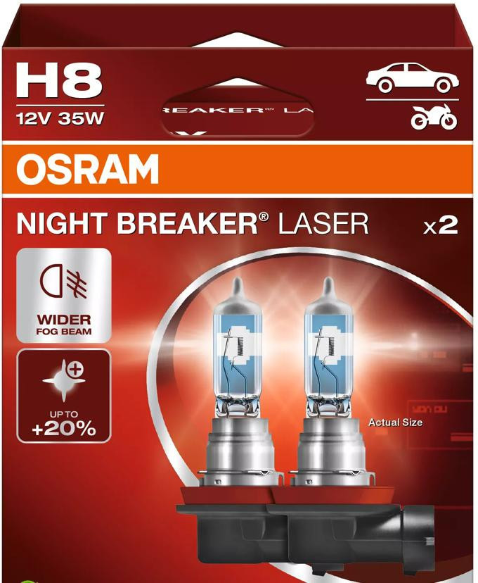 OSRAM NIGHT BREAKER LASER H8 —