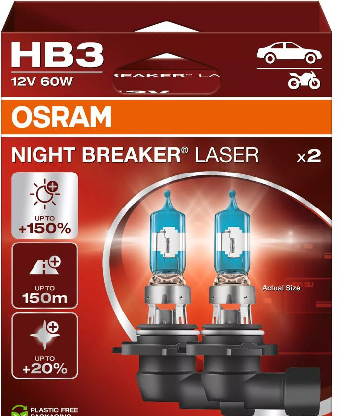 OSRAM NIGHT BREAKER LASER HB3 —