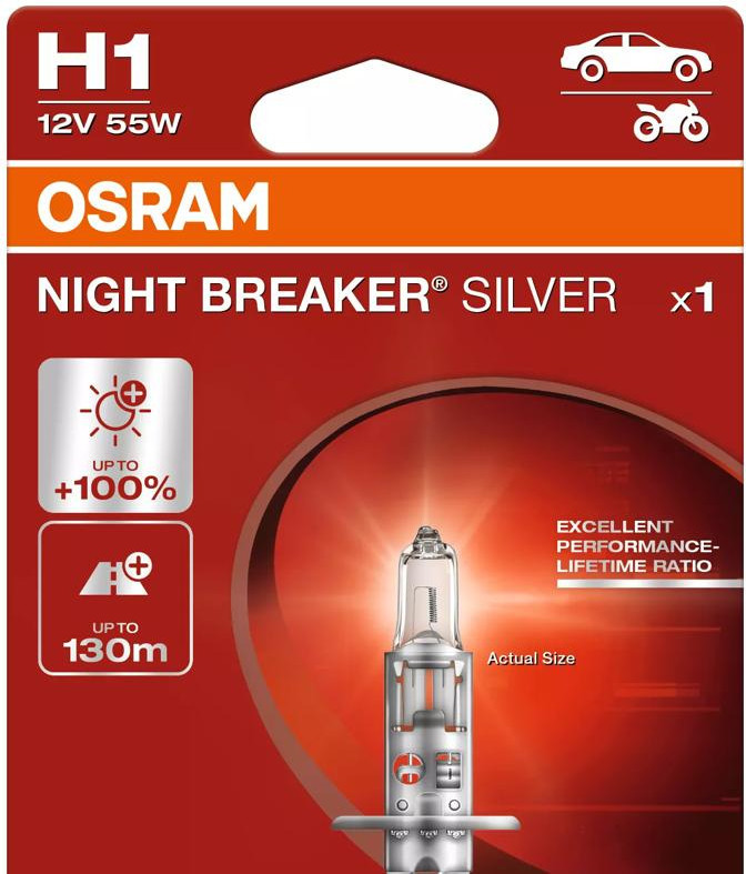 OSRAM NIGHT BREAKER SILVER H1 —