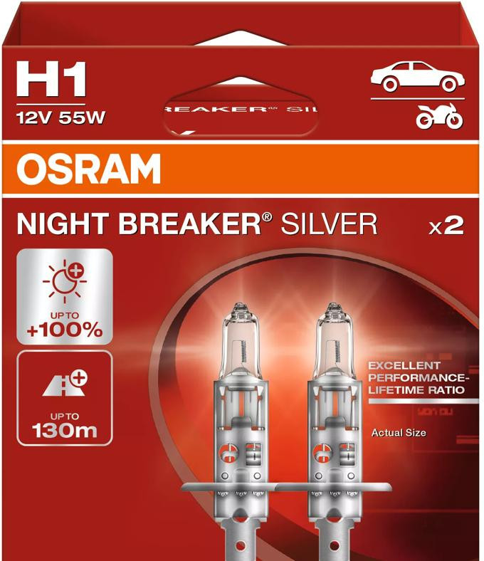 OSRAM NIGHT BREAKER SILVER H1 —