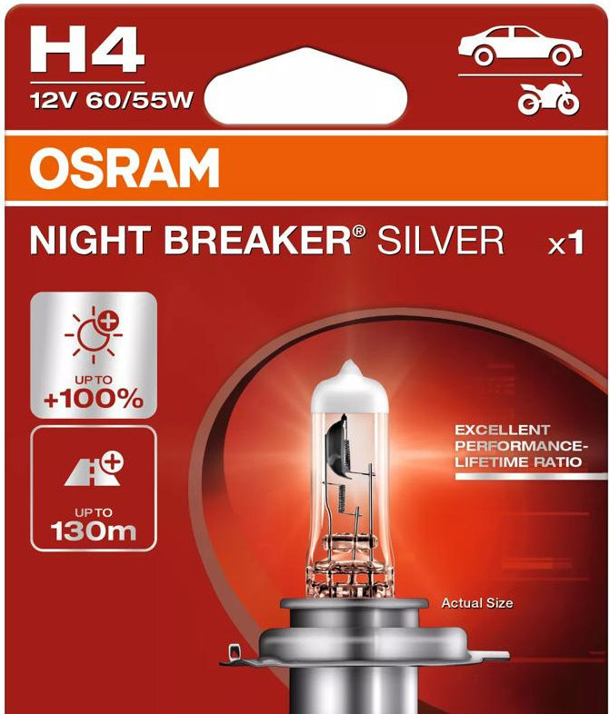 OSRAM NIGHT BREAKER SILVER H4 —