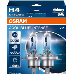 OSRAM COOL BLUE INTENSE H4 — halogēnā priekšējo lukturu spuldze, 2 gab.