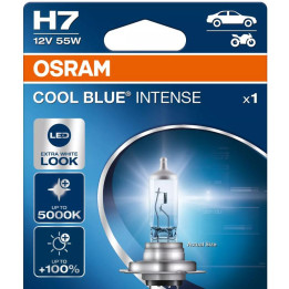 OSRAM COOL BLUE INTENSE H7 — halogeninė priekinio žibinto lemputė, 1 vnt.