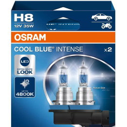 OSRAM COOL BLUE INTENSE H8 — halogen headlight bulb, 2 pc
