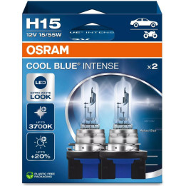 OSRAM COOL BLUE INTENSE H15 — halogēnā priekšējo lukturu spuldze, 2 gab.
