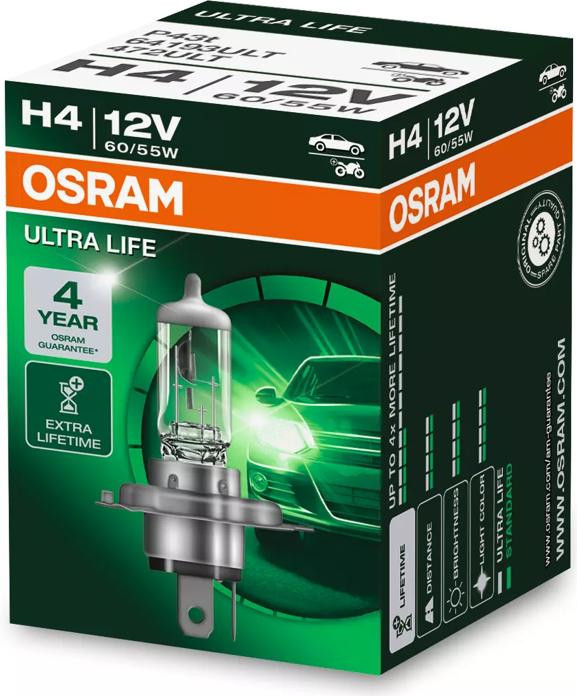 OSRAM ULTRA LIFE H4 — halogēnā