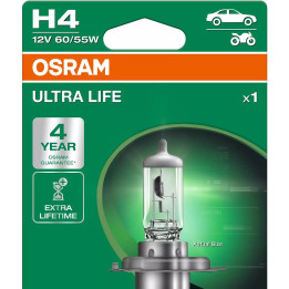 OSRAM ULTRA LIFE H4 — halogeninė priekinio žibinto lemputė, 1 vnt.